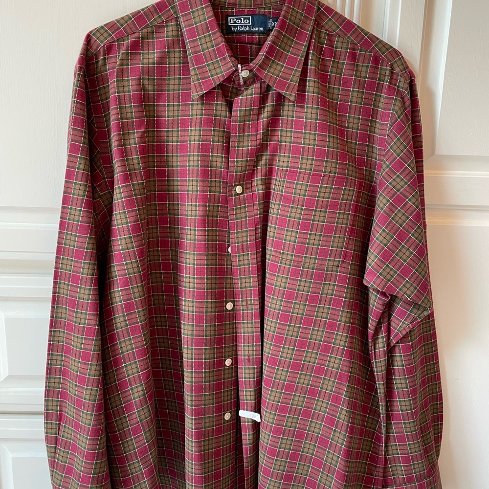 POLO by Ralph Lauren Long Sleeve Checkered Button Shirt XXLarge